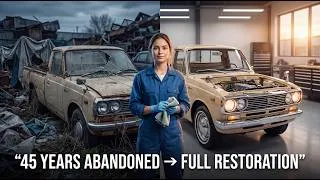 Thumbnail: Abandoned for 45 Years — 1968 Toyota Hilux Full ASMR Restoration (Genius Mechanic Rebuild)