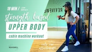 Thumbnail: 18 Min Cable Machine Upper Body Workout *NEW* | Great for busy gym days | REVIVEWELL TRAINING