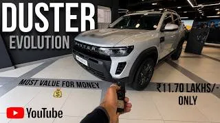 Thumbnail: 2026 Duster Evolution (Second Base Model❤️) ₹11.70-/ Lakhs 1.0 TCE Petrol.Full Review & Information.