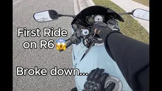 Thumbnail: First Ride on My R6… and It Broke Down