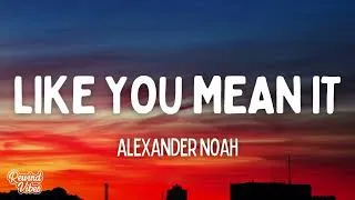 Thumbnail: Alexander Noah - Like you mean it (Lyrics)