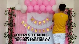 Thumbnail: EASY AND LOW-COST DIY CHRISTENING BACKDROP DECORATION IDEAS || Rex Montalbo 