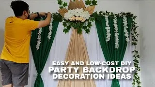 Thumbnail: EASY AND LOW-COST DIY PARTY BACKDROP DECORATION IDEAS || Rex Montalbo 