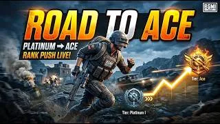 Thumbnail: 🔴 BGMI LIVE | Road to Ace 🏆| Squad Rank Push | Killing the Nine-tails! | Part - 4