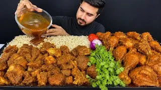 Thumbnail: Spicy Mutton Curry & Chicken Curry Mukbang | Giant Desi Feast | ASMR Eating Show
