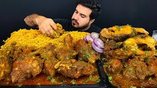 Thumbnail: Huge Fish & Mutton Mukbang | Spicy Fish Fry with Juicy Mutton Curry | ASMR Eating Show