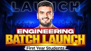 Thumbnail: First Year Engineering BATCH LAUNCH🔥ALL BRANCHES & Universities Mumbai & SPPU Physics RG LECTURES