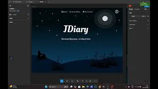 Thumbnail: Front end design of my upcoming Diary or Journal Entry web app.