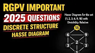 Thumbnail: RGPV 3rd Sem 2025| Draw the Hasse Diagram for the Set {1,2,3,6,9,18} Under the Divisibility Relation