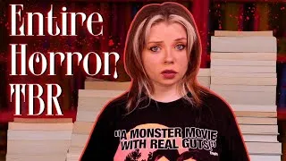 Thumbnail: My Entire Unread Horror Novel Collection ☠️