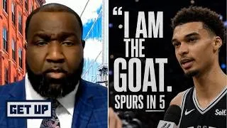 Thumbnail: GET UP | "Wemby's dream of becoming GOAT is about to come true" - Perks on Spurs reaching NBA Finals