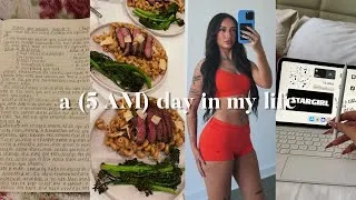 Thumbnail: A 5 AM DAY IN MY LIFE | working out, journaling, girl talk, etc.