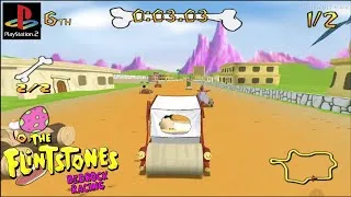 Thumbnail: The Flintstones : Bedrock Racing _ PS2 FHD Gameplay ( Aethersx2 )
