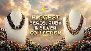Thumbnail: #1 BIGGEST BEADS RUBY & SILVER COLLECTION 💎  1 Gram Gold, Pearls, Jadau Kundan & Corals