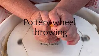 Thumbnail: On the pottery wheel creating heart tumblers