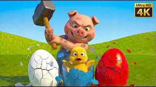 Thumbnail: Naughty Thief Pig Breaks All the Eggs at Old MacDonald’s Farm! 😲🥚 | Kids Animation
