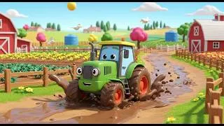 Thumbnail: Tractor Song for Kids 🚜 | Tractor in Village Road | Nursery Rhymes & Baby Songs