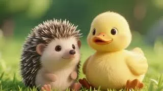 Thumbnail: Duckling and the Tiny Hedgehog 🐥🦔🌿 | Cute Forest Friendship Song for Kids | Nursery Rhymes