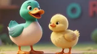 Thumbnail: Duckling and the Tiny Chick 🐥🐤💛 | Sweet Farm Friendship Song for Kids | Nursery Rhymes