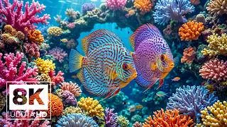 Thumbnail: Stunning 8K Underwater Wonders + Amazing Fish, Coral Reefs & Sea Animals + Relaxing Music