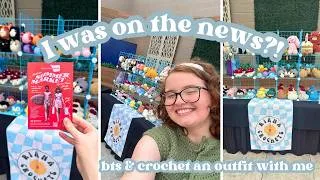 Thumbnail: Let's Crochet a Top in 48 hours to talk about my Crochet Small Business on Live TV! Crochet With Me