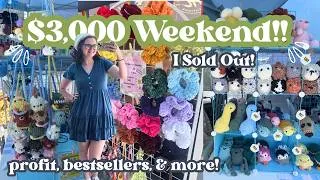 Thumbnail: Selling out as a Handmade Small Business Owner | Crochet Vendor Market Vlog | Market Bestsellers