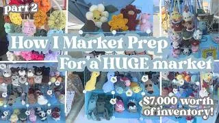 Thumbnail: Market Prepping so I can make $3,000 in one weekend! Crochet Vendor Market Prep | Bestsellers