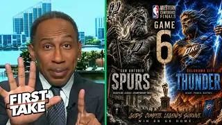 Thumbnail: Thunder in 6! - Stephen A. claims will not any miracles for Wemby and the Spurs tonight | FIRST TAKE