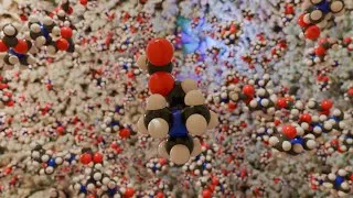 Thumbnail: Panorama Inside a Synaptic Vesicle: Surrounded by Acetylcholine