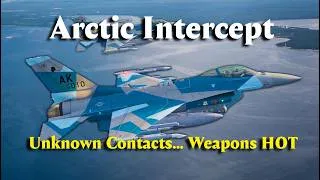Thumbnail: F-16C Vipers SCRAMBLE! Unknown Bogies Challenge NATO Airspace! ⚡ DCS World VR⚠️ Arctic Alert!