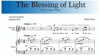 Thumbnail: The Blessing of Light (Mark Sirett) SATB Learning Video