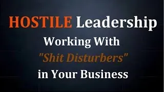 Thumbnail: Hostile Leadership - Working with Shit Disturbers in Your Business