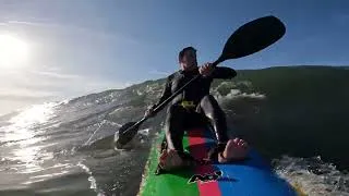 Thumbnail: AO! Paddle Surf Magbelt Surf Session—New Product—Magnetic Waveski Belt