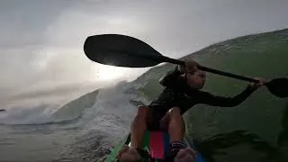 Thumbnail: Mackski USA Waveski 7'11" L x 25.5" W Animal / IR Model with a raised seat