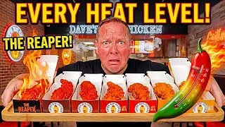 Thumbnail: Dave's Hot Chicken Ranking From Mildest To HOTTEST. Reaper Nearly Killed Me!