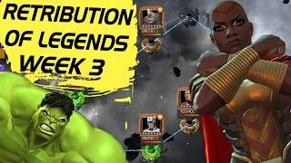 Thumbnail: Retribution of Legends Week 3 Options and Playthrough | Marvel Contest of Champions