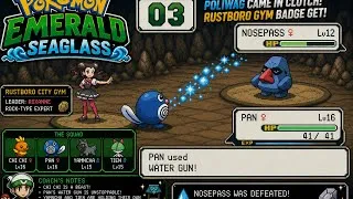 Thumbnail: Pan CARRIES Us to Our First Gym Badge! | Pokémon Emerald Seaglass Ep. 3