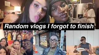 Thumbnail: Random vlogs I forgot to finish 