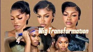 Thumbnail: First Time Installing a Wig! | TEMU $7 Bob Wig Pixie Cut Transformation