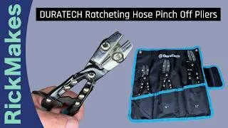 Thumbnail: DURATECH Ratcheting Hose Pinch Off Pliers