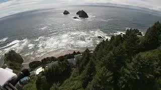 Thumbnail: Hang gliding long,boring footage of me scratching close to the trees at Oceanside, OR