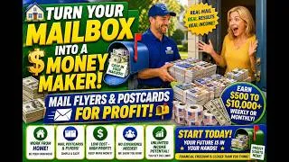 Thumbnail: 💲 The Mailbox Cash Money Letter System! 📬 Earn From Home Mailing Flyers and Letters