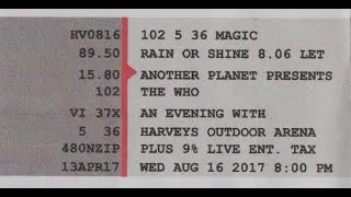 Thumbnail: The Who - Harvey's Lake Tahoe, Stateline, NV. August 16, 2017