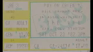 Thumbnail: The Who - Oakland Stadium, Oakland, CA  October 23, 1982