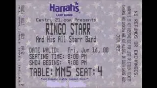 Thumbnail: Ringo Starr and his All Star Band - Harrah's Lake Tahoe,  Stateline, NV.  June 16, 2000