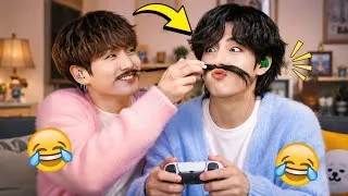 Thumbnail: BTS TaeKook Funniest Moments 2026 😂  BTS V & Jungkook (VKook) TikTok Viral Compilations