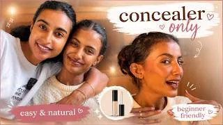 Thumbnail: Easy Concealer-Only Makeup Tutorial on My Sister! 💄✨ | Beginner-Friendly Natural Makeup