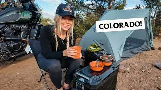 Thumbnail: Solo Motorcycle Camping in the Colorado Rockies + Scenic Byways + Ghost Towns + BBQ!