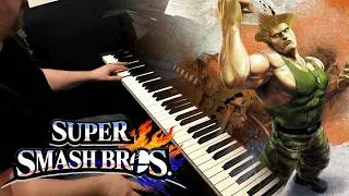 Thumbnail: Guile's Theme - Super Smash Bros. Version - Piano cover with sheets - HARD