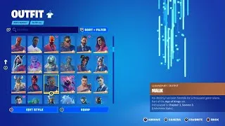 Thumbnail: My STACKED Fortnite Skin Locker 1430 Skins collection & still growing...